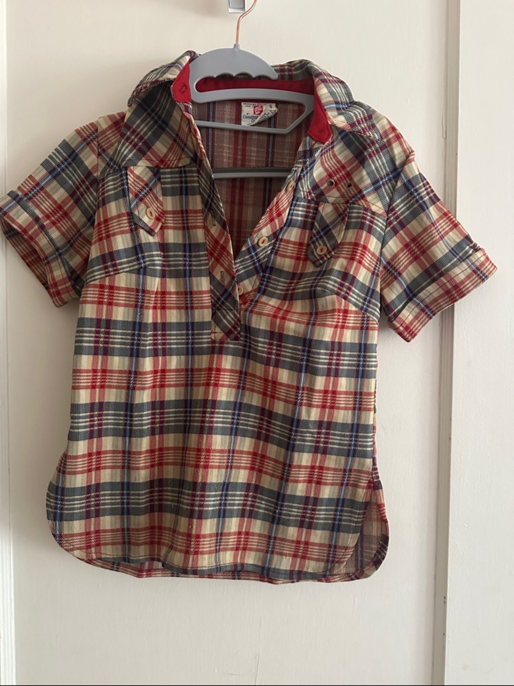 Vintage Jack in the Box uniform size S Red, Navy & Cream